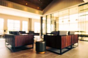 Abstract blur and defocused restaurant and coffee shop cafe interior photo