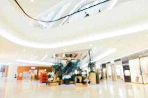 Abstract blur and defocused shopping mall photo
