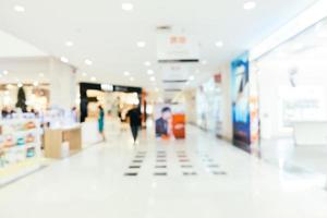 Abstract blur and defocused shopping mall photo