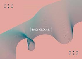Abstract background blend wave line design vector