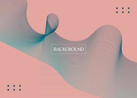 Abstract background blend wave line design vector