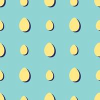 Seamless pattern with easter eggs vector