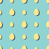 Seamless pattern with easter eggs vector