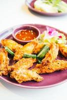 Fried chicken wings photo