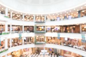 Abstract blur and defocused shopping mall photo