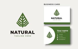 Creative Professional Trendy Leaf Logo Design in Black and White Color vector