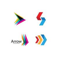 Arrow illustration logo vector