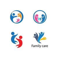 family care adoption vector