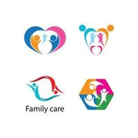 family care adoption vector