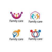 family care adoption vector