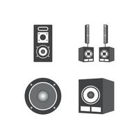 altavoz profesional de sonido vector