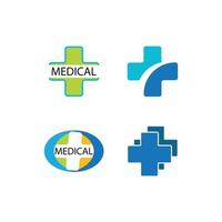 logo medico de salud vector