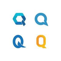 Q letter logo vector