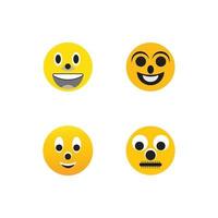 cara de plantilla de emoticon vector