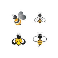 vector de plantilla de logotipo de abeja