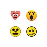 Emoticon template face vector