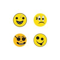 Emoticon template face vector