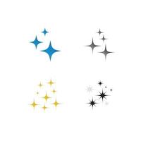 sparkling icon template vector