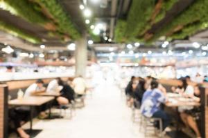 Abstract blur food court photo