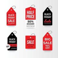Black friday Sale badge and label Sale promotion Best price vector illustration Flat design sale tag
