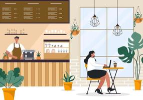 Cafe or Coffeehouse Illustration