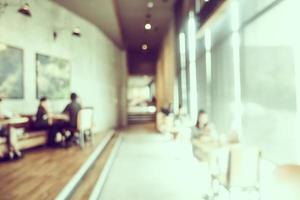 Abstract blur coffee shop interior photo