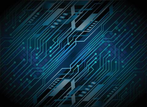 cyber circuit future technology concept background vector