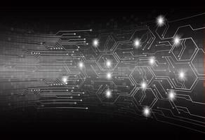 cyber circuit future technology concept background vector