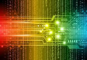 cyber circuit future technology concept background vector