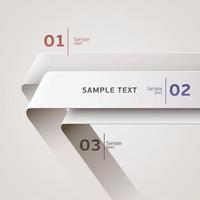 Info graphic paper shape vector