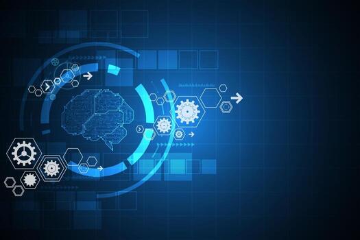 Vector background in the concept of technology. 2924719 Vector Art at ...