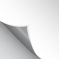 Pattern of bent corner for free filling of gray color. Vector Illustration.