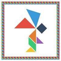 Geometric colorful game vector