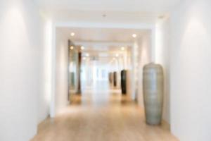 Abstract blur and defocused luxury hotel and lobby interior photo