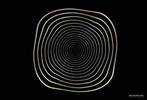 Concentric circle element. Gold luxurious color ring. Abstract  vector illustration for sound wave, golden graphic, Modern decoration for websites, posters, banners, template EPS10 vector