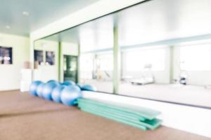 Abstract blur gym and fitness room photo