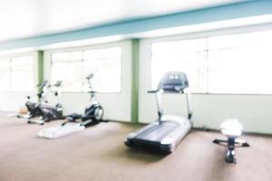 Abstract blur gym and fitness room photo