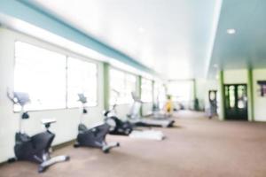 Abstract blur gym and fitness room photo