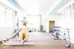 Abstract blur gym and fitness room photo