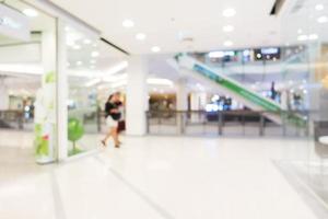 Abstract blur and defocused shopping mall photo