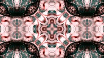 abstraktes symmetrisches und hypnotisches Kaleidoskop video