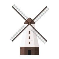 old farm windmill vector