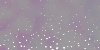 Dark Purple vector background with colorful stars. Blur decorative design in simple style with stars. Best design for your ad, poster, banner.