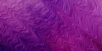 Light Purple, Pink vector backdrop with circular arc. Abstract gradient illustration with wry lines. Template for your UI design.