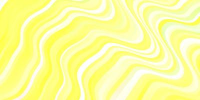 Light Green, Yellow vector pattern with wry lines.