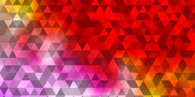 Light Multicolor vector backdrop with lines, triangles.