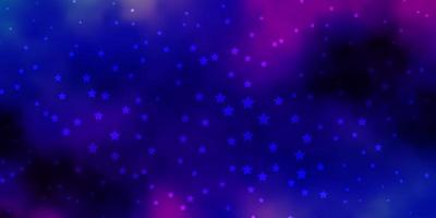 Dark Pink, Blue vector pattern with abstract stars. Decorative illustration with stars on abstract template. Best design for your ad, poster, banner.