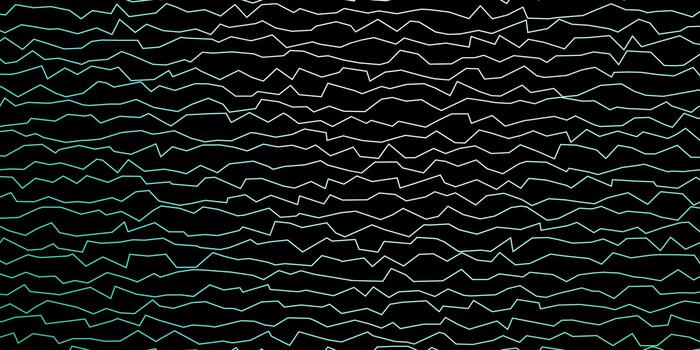 Dark Green vector background with wry lines. Bright sample with colorful bent lines, shapes. Pattern for commercials, ads.