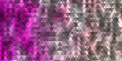 Light Pink vector texture with lines, triangles.