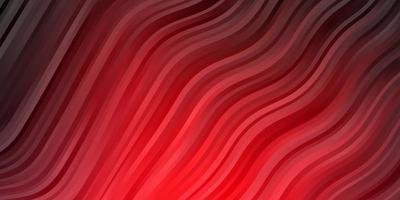 Dark Red vector pattern with curves. Bright sample with colorful bent lines, shapes. Best design for your ad, poster, banner.